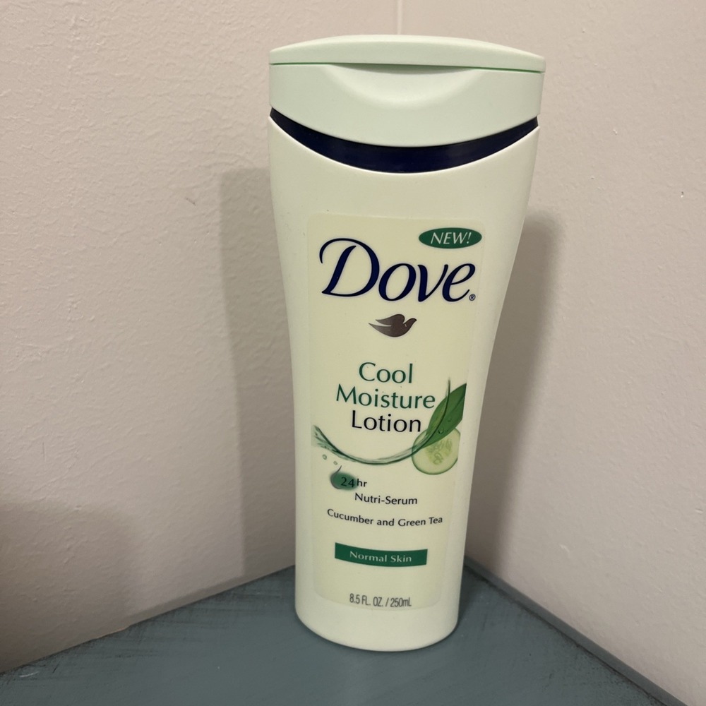 Dove Cool Moisture Lotion 24hr Nutri-Serum Cucumber & Green Tea 8.5 NOS Vintage‎